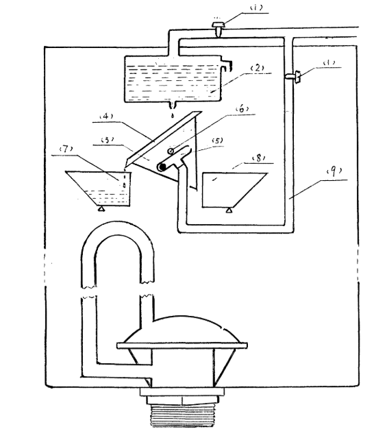 公厕高位水箱自动排水原理